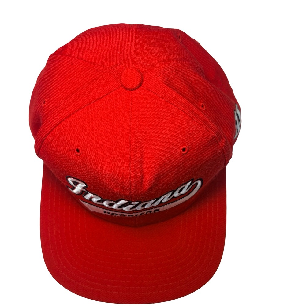Vintage Starter Indiana Hoosiers 1990s Red Wool Snapback Hat Vintage NCAA Cap - Picture 8 of 8
